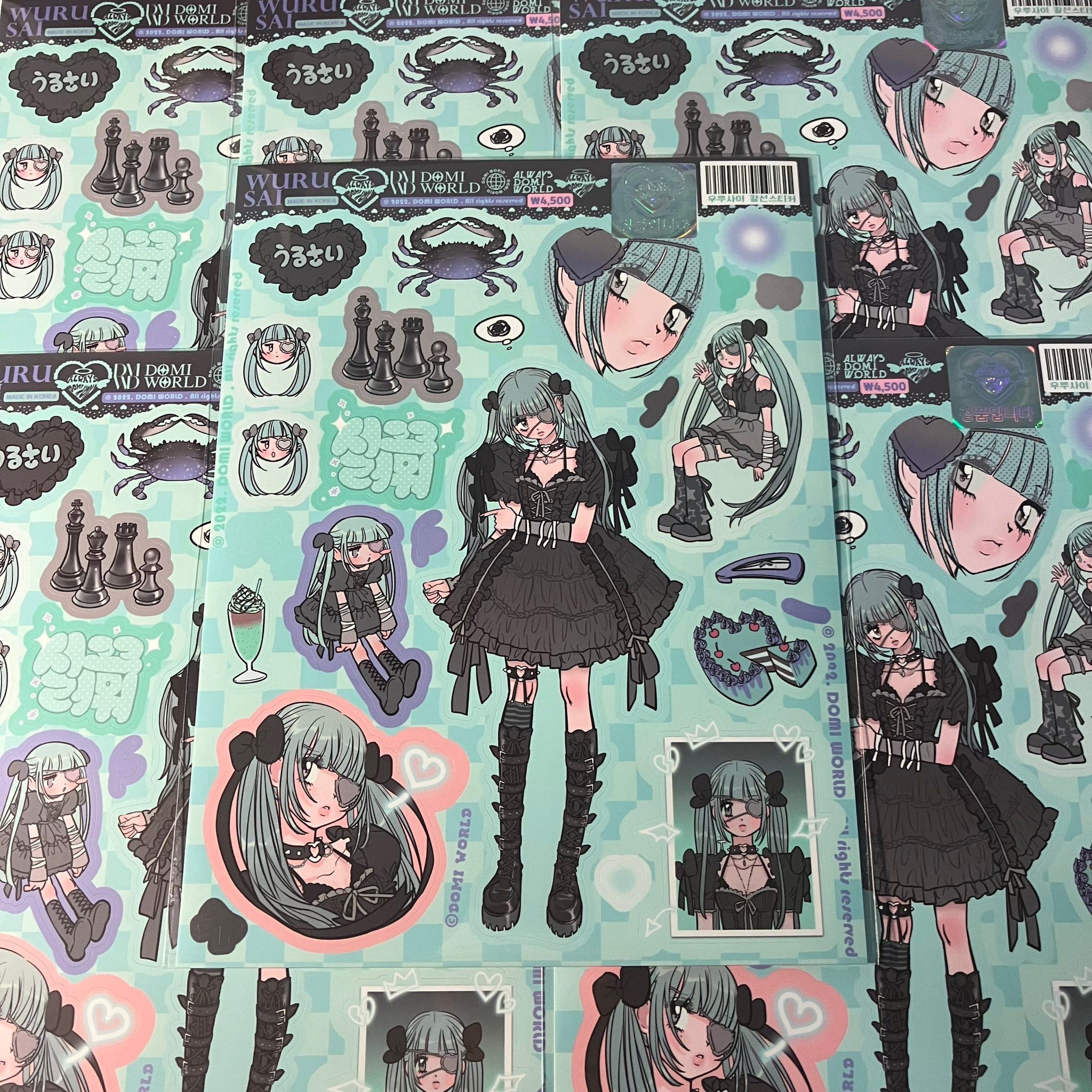 พร้อมส่ง domi world sticker  