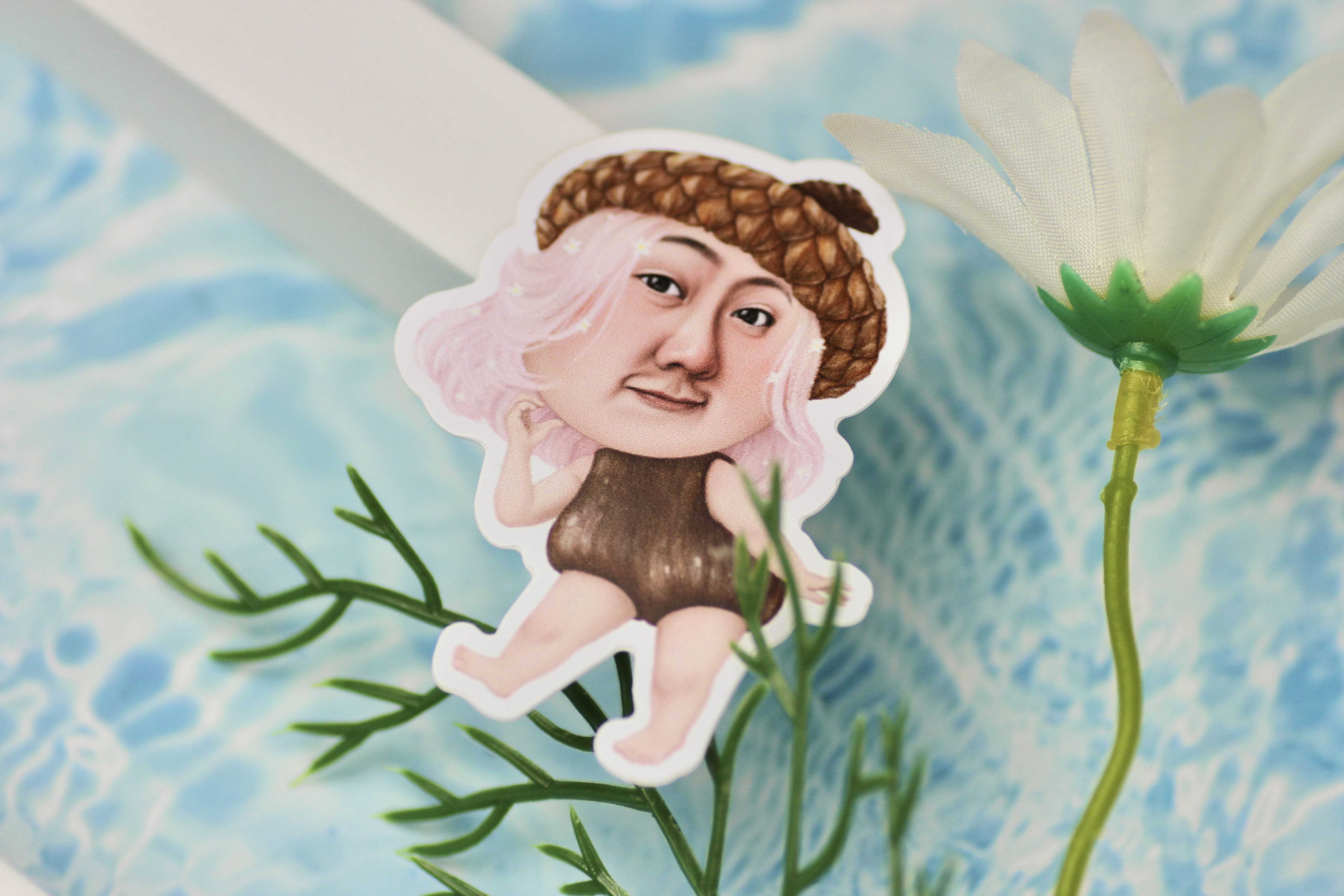 สติกเกอร์ น้องลูกโอ๊ก ( Acorn x Funny face :: STICKER )