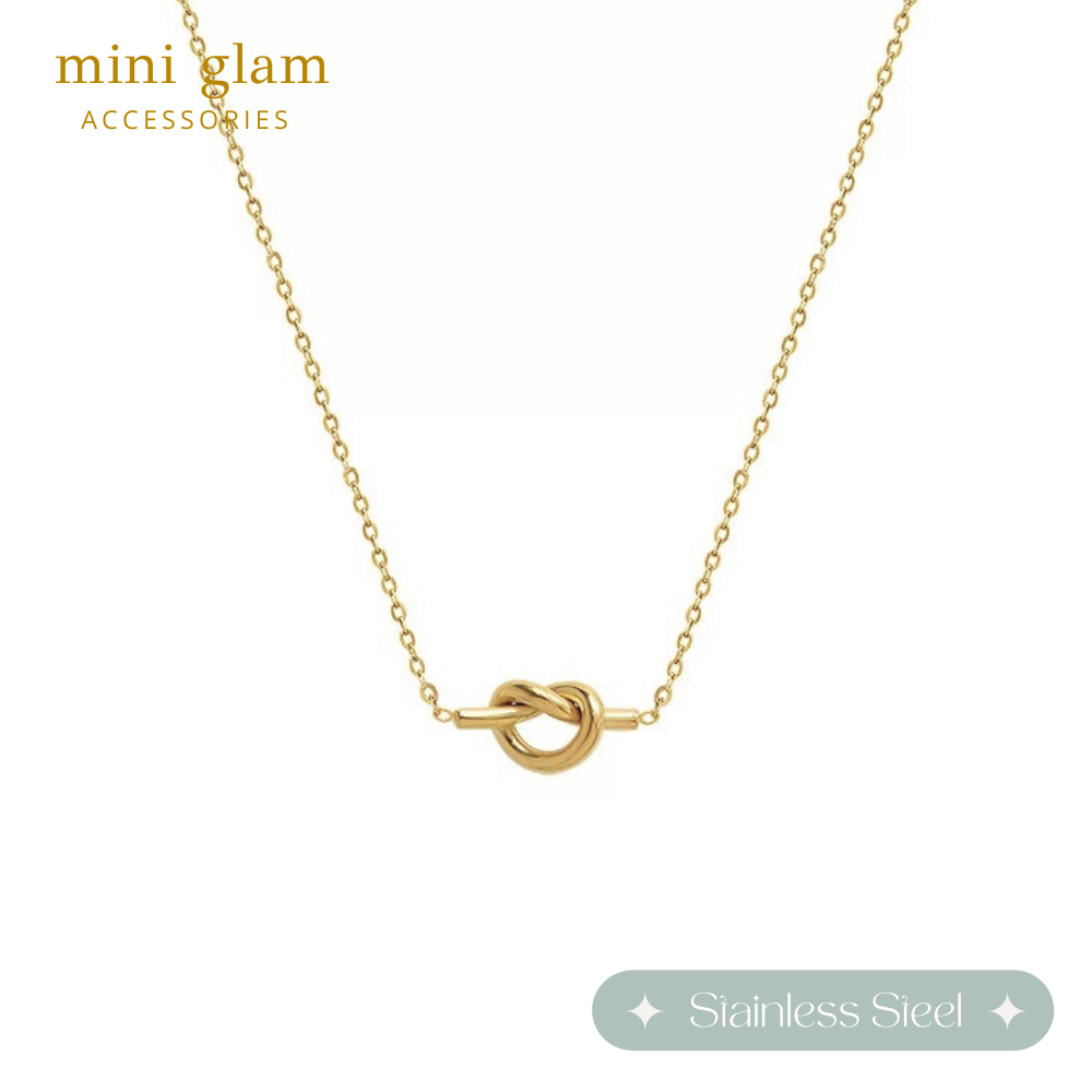 Miniglam Tie the Knot Necklace (Gold)