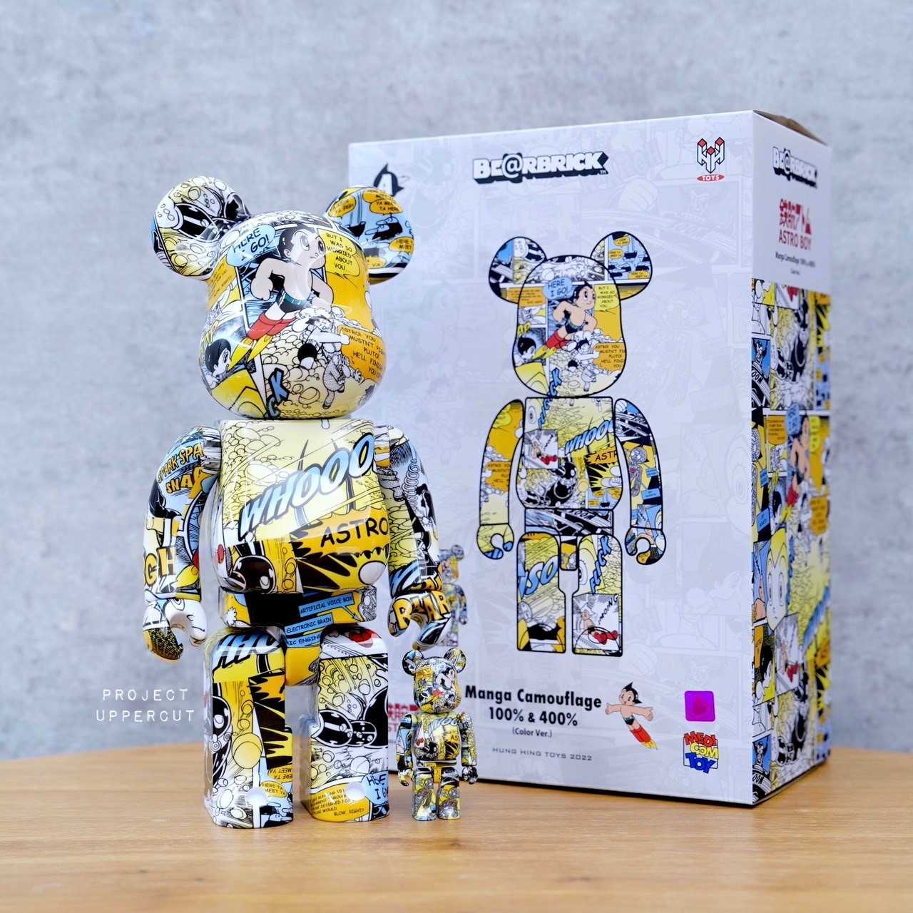 BE@RBRICK 400%+100% ASTRO BOY - Manga Camouflage (Color Version) [New]