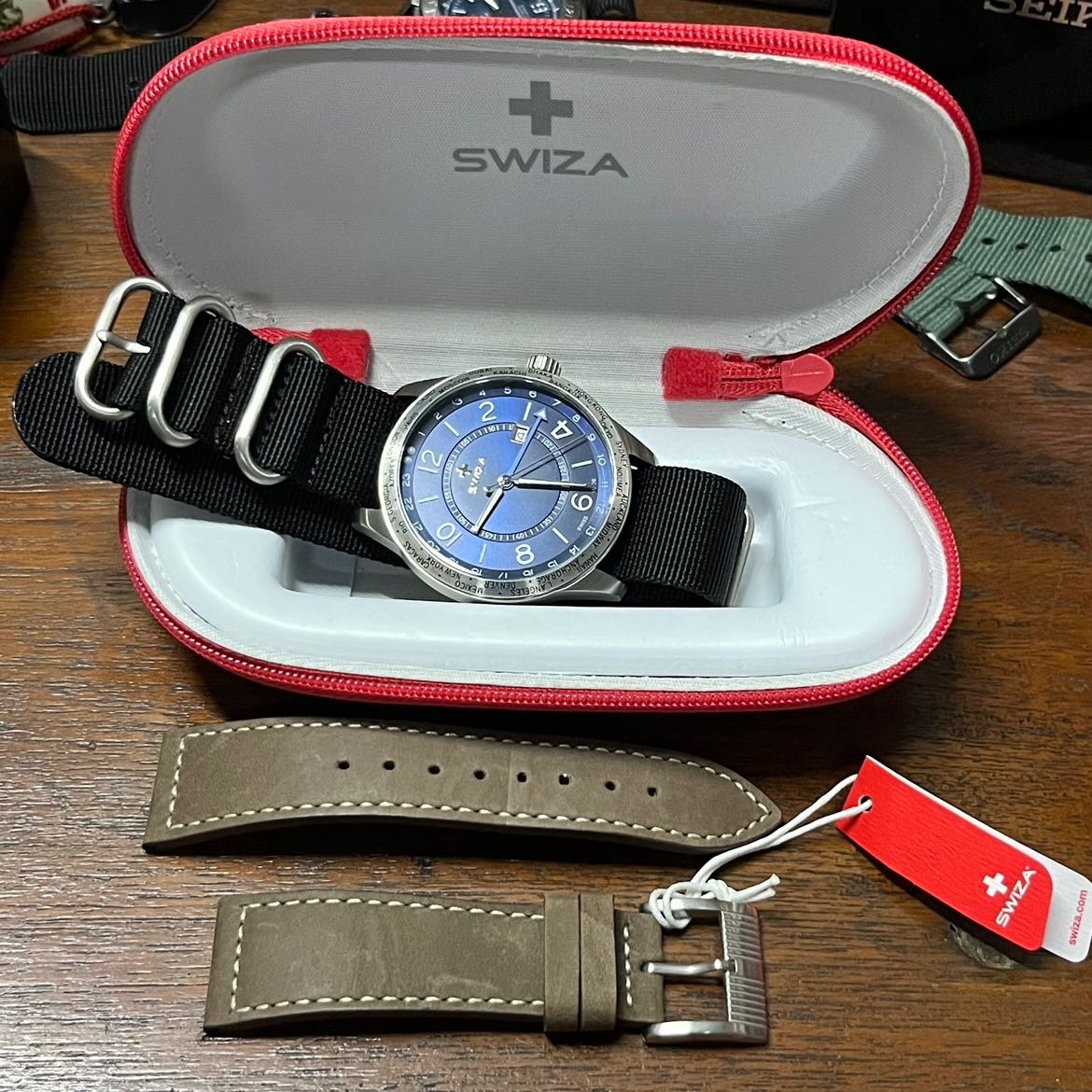  นาฬิกา Swiza ระบบQuartz ขนาด50 มม. 