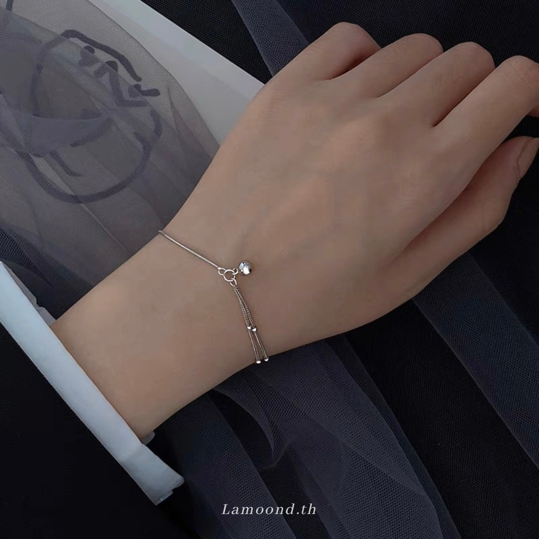 สร้อยข้อมือจี้ลูกบอลกลม