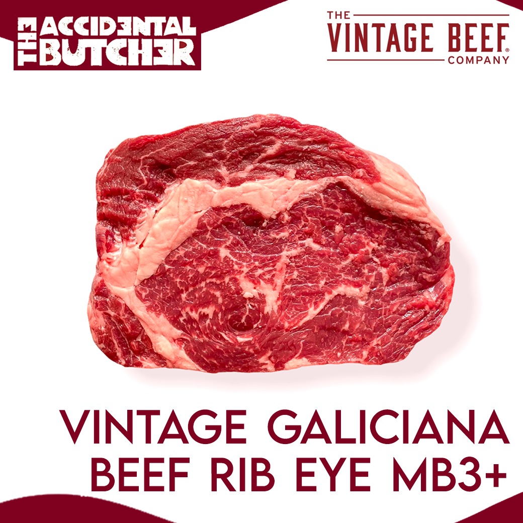 VB Galiciana Beef Rib Eye MB3+ (สันแหลม มาร์เบิ้ลระดับ 3)