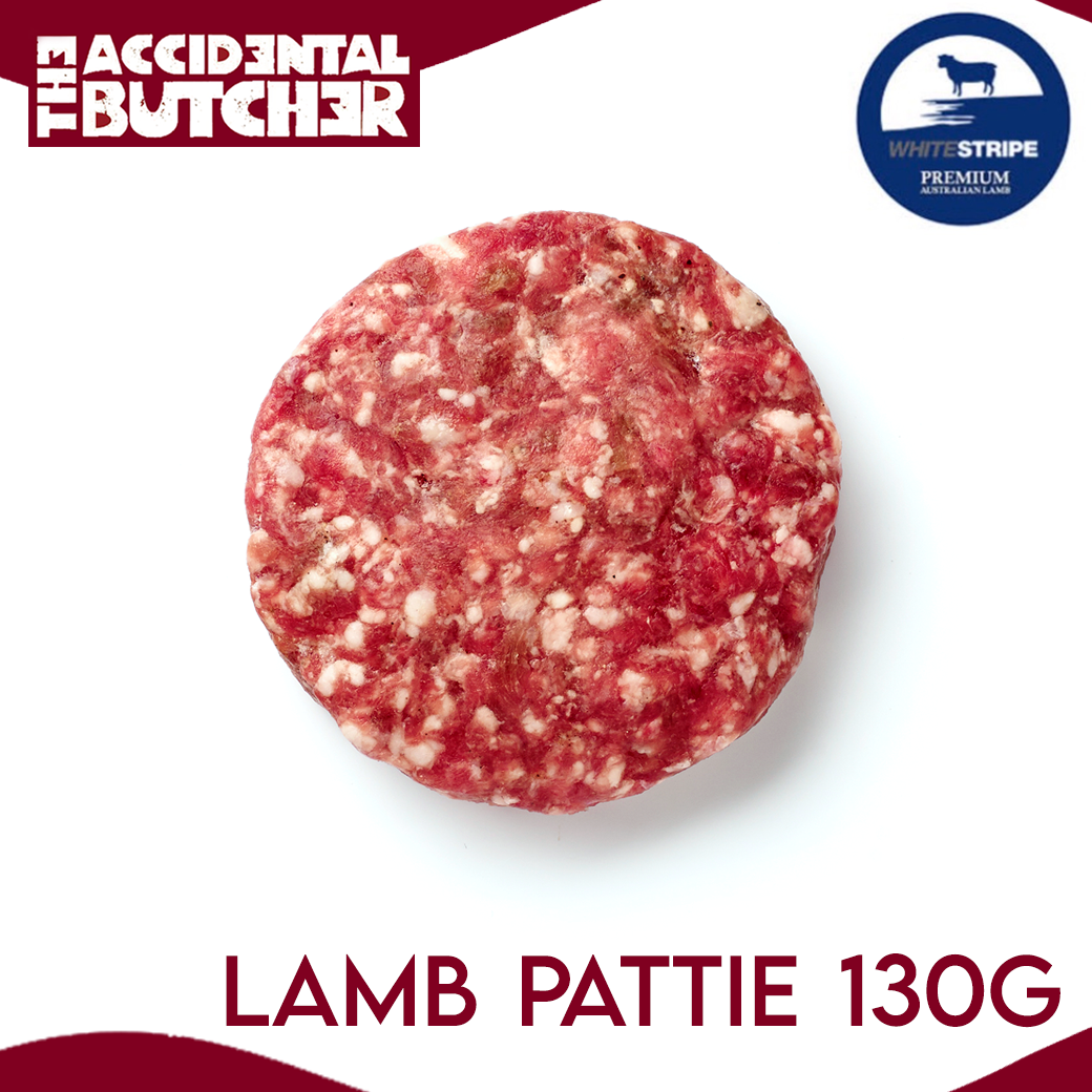 Lamb pattie 130g (เนื้อแกะบดแช่แข็งสำหรับเบอร์เกอร์ 130g)