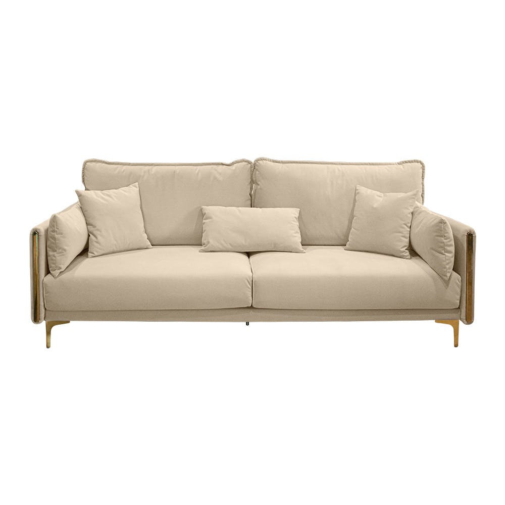 Chic Republic AJEX/3,โซฟา 3 ที่นั่ง - สี เบจ , เทาเข้ม