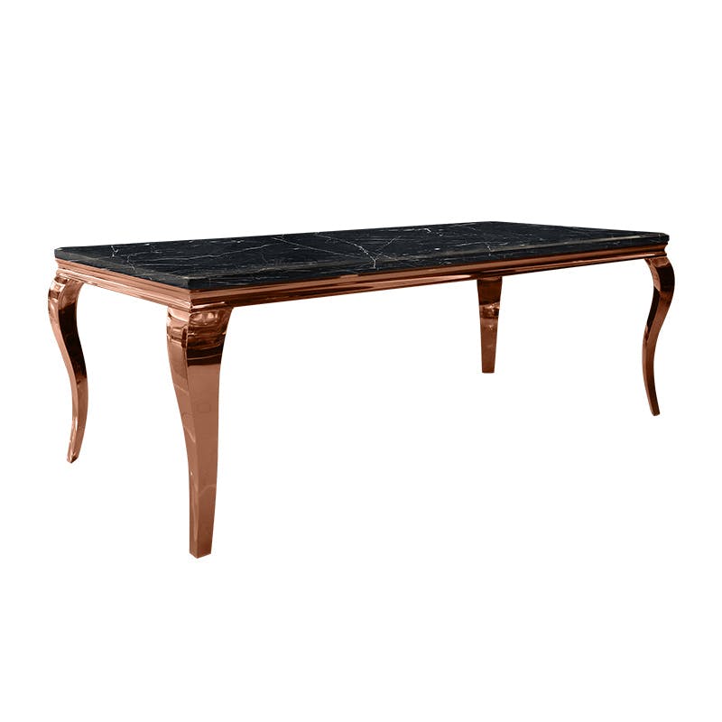 Chic Republic SANTIAGO-RG/220 MARBLE,โต๊ะอาหาร - สี ดำ