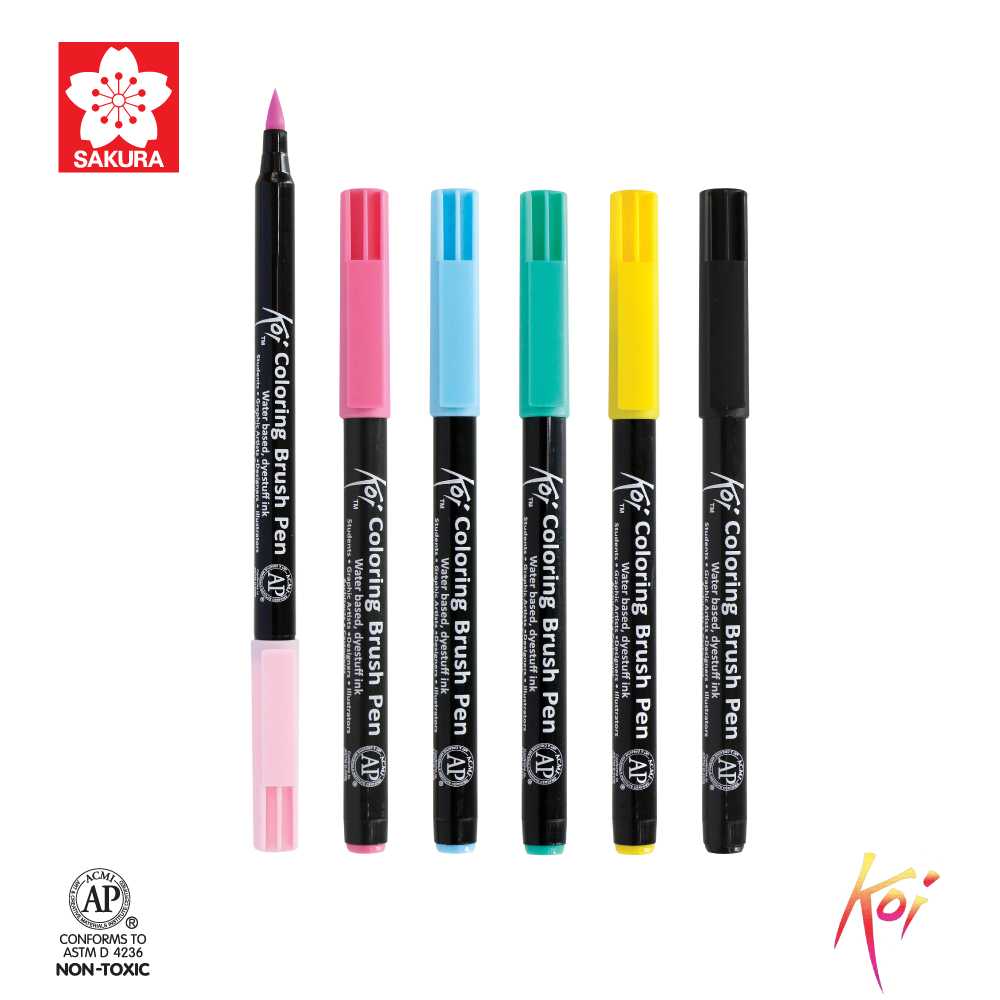 XBR# SAKURA ปากกาพู่กัน โคอิ (Koi Brush Pen)
