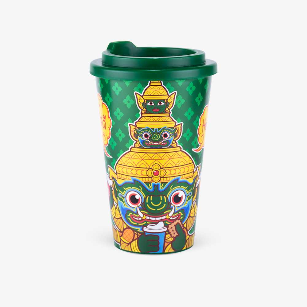 Ramakien Tumbler - Thotsakan (แก้วทัมเบลอร์รามเกียรติ์ ทศกัณฐ์)