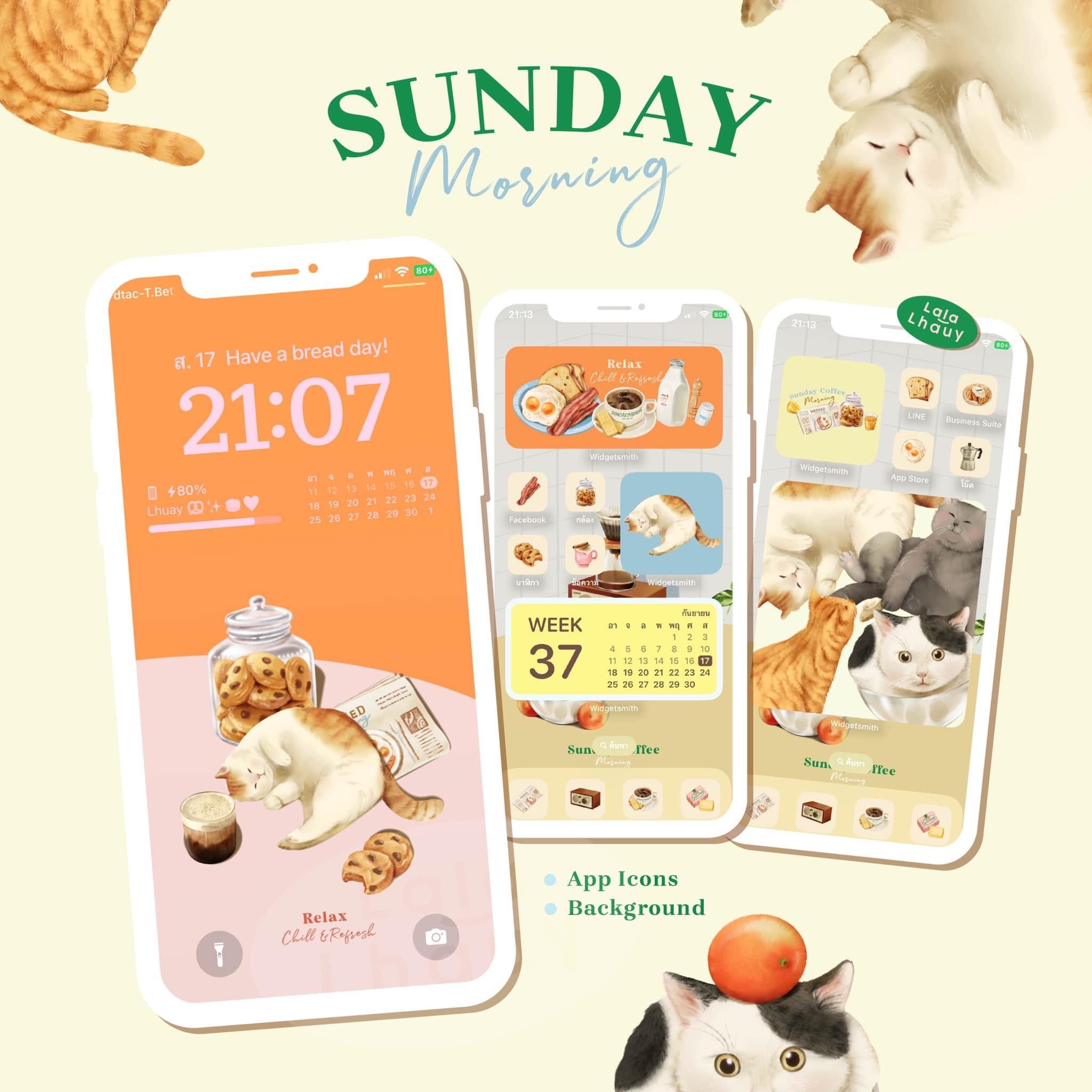 Sunday Morning (App Icons & Background)