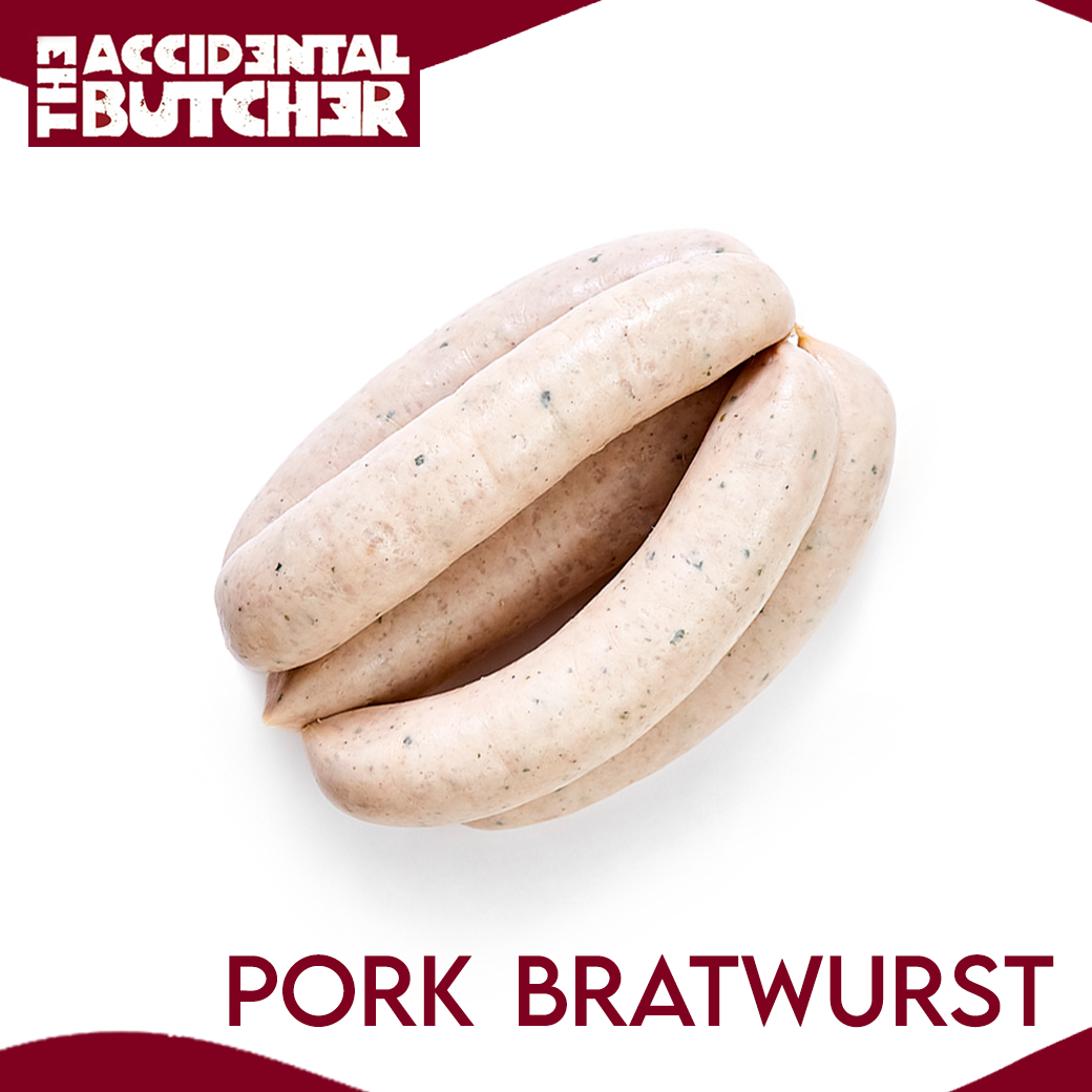[พร้อมทาน] Pork Bratwurst Sausage 180-200g (Cooked ; 2pcs/pack)