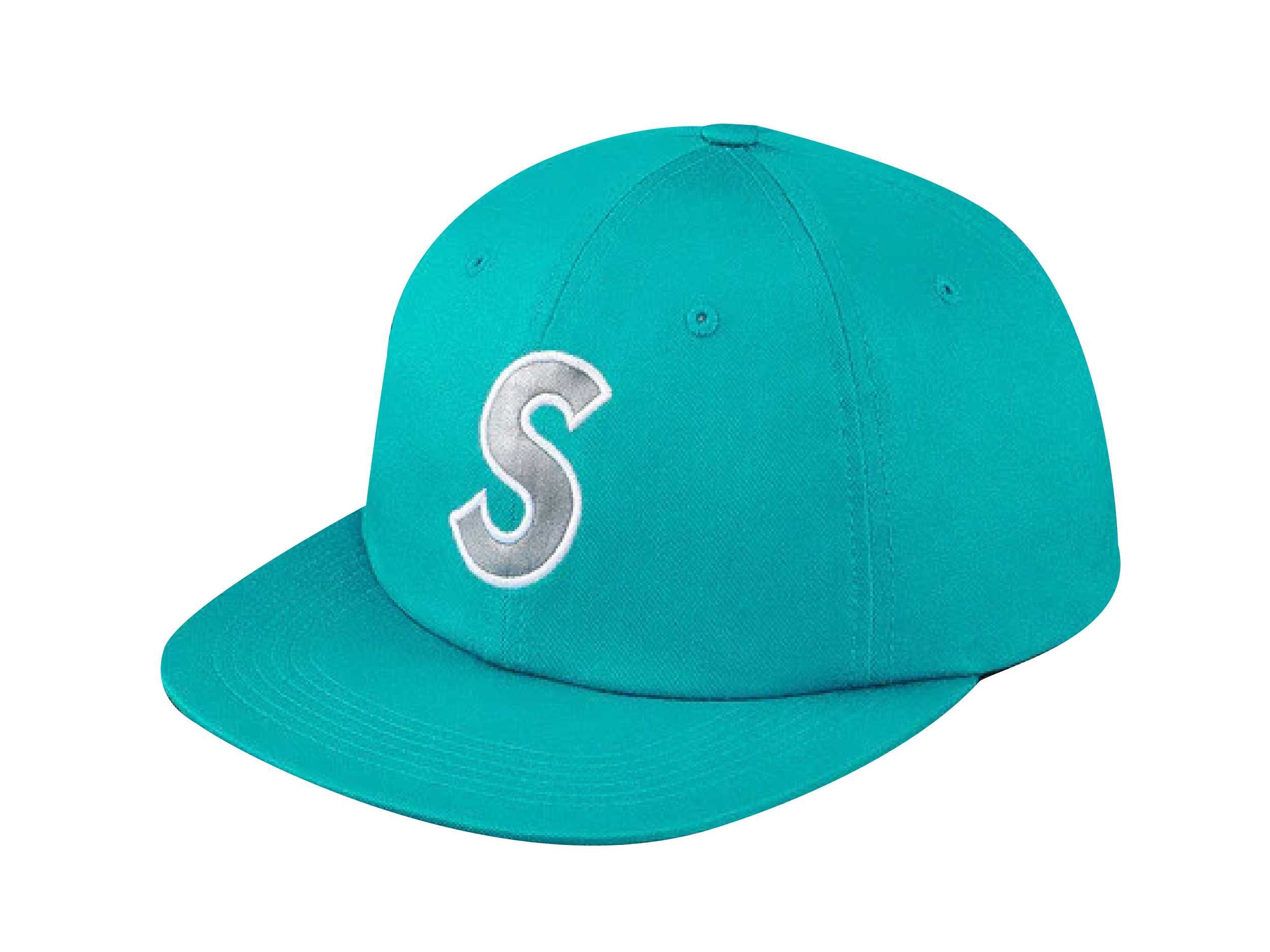 Supreme 3M Reflective S Logo 6-Panel (TEAL)