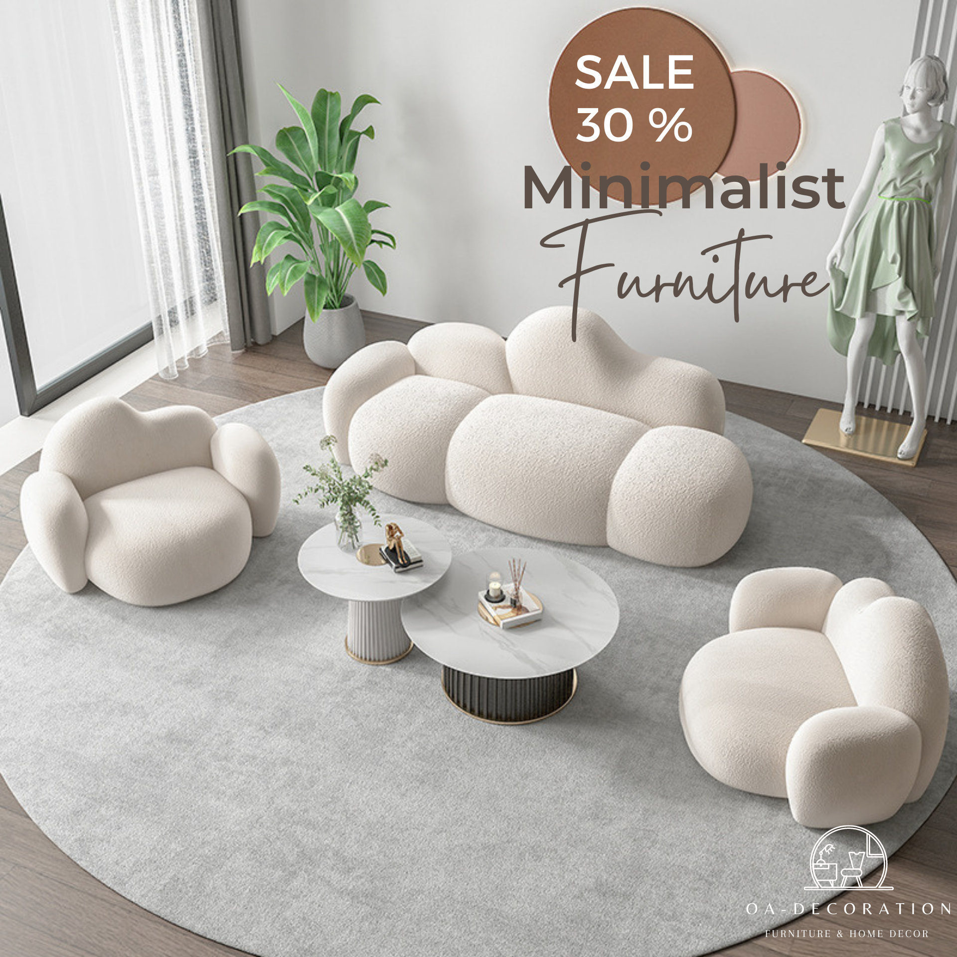 SOFA - Set Cute Cloud Sofa 