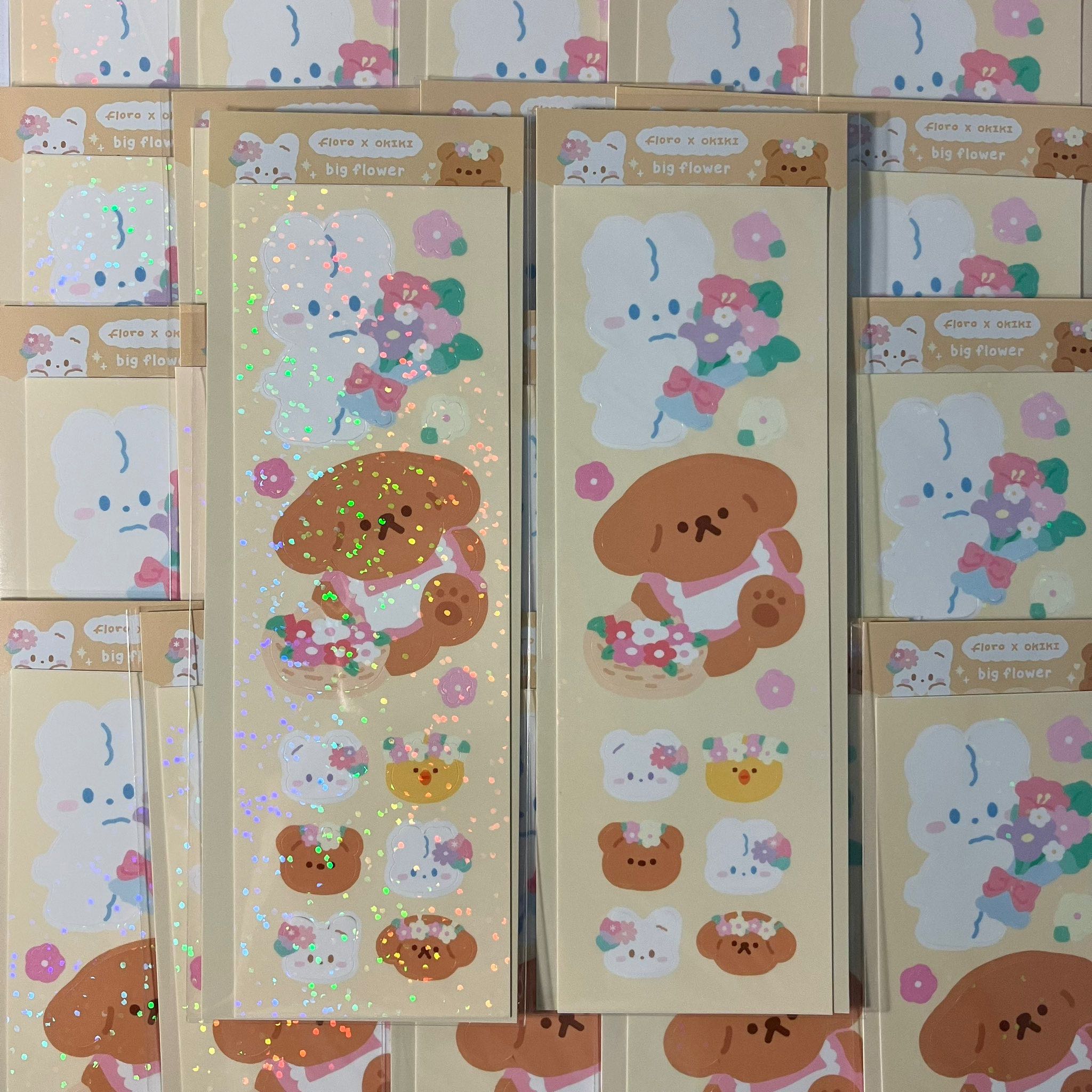 พร้อมส่ง floro studio x okiki diary sticker 
