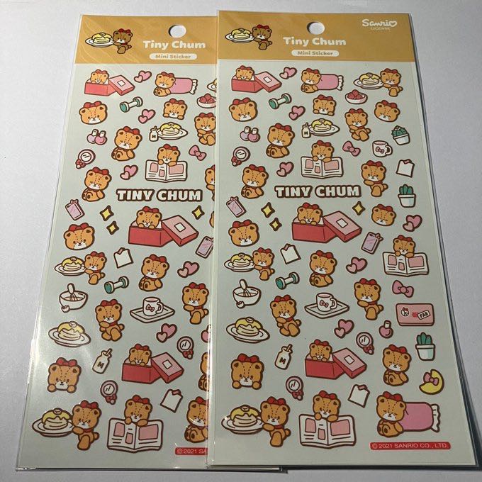 พร้อมส่ง sanrio tiny chum sticker
