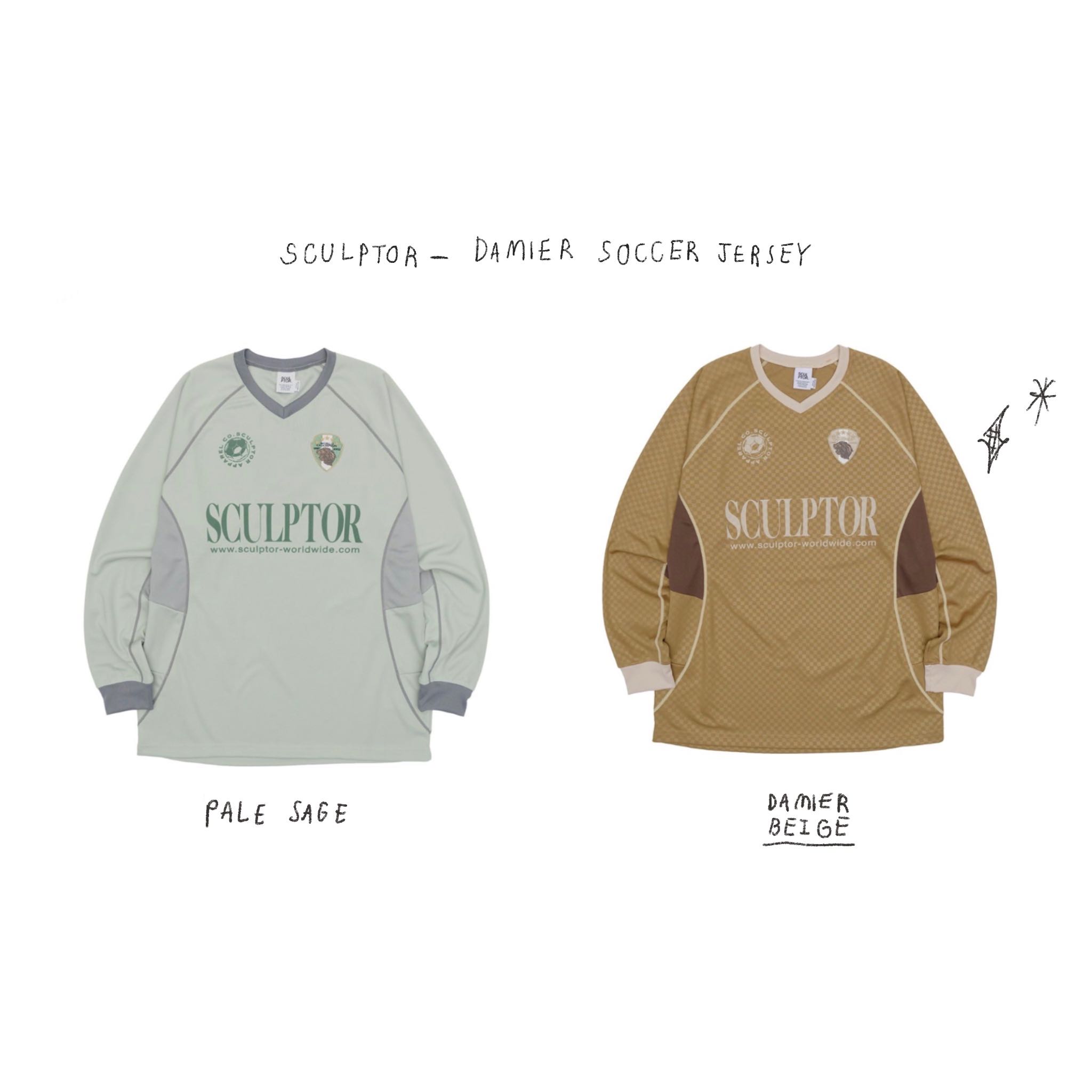 (PRE,รวมส่ง) DAMIER SOCCER JERSEY /SCULPTOR 