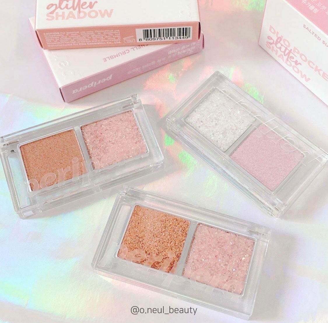 {ขายเท} Peripera Duo Pocket Glitter Shadow