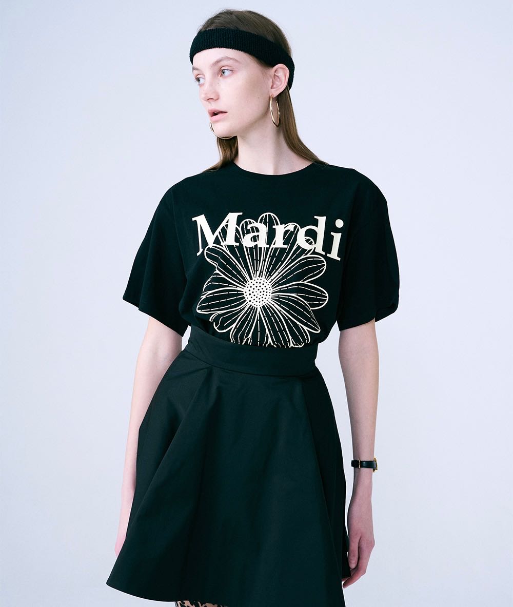 (พร้อมส่ง) FLOWERMARDI BLACK CREAM /MARDI MERCREDI 