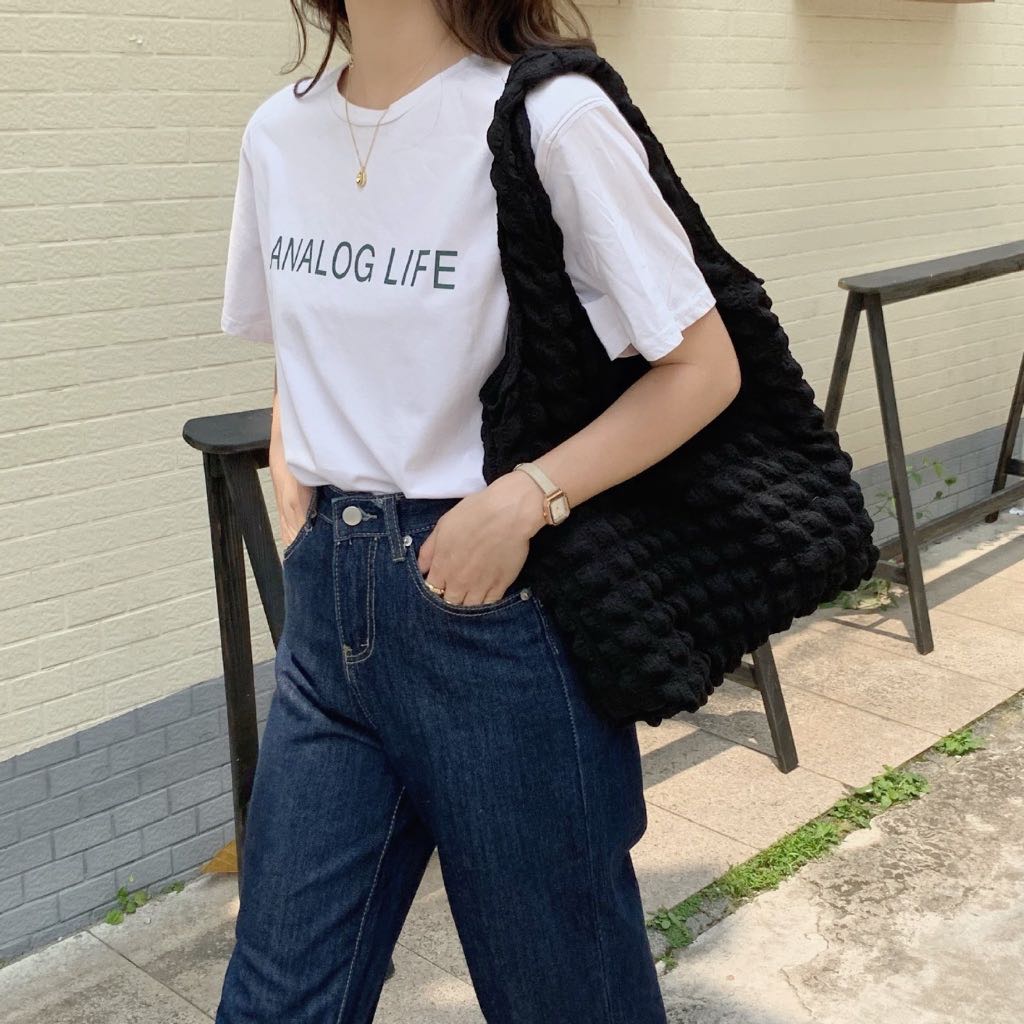 Pre- Faya bag กระเป๋าผ้า กระเป๋าถือสะพายข้าง สไตล์เกาหลี พร้อมส่ง