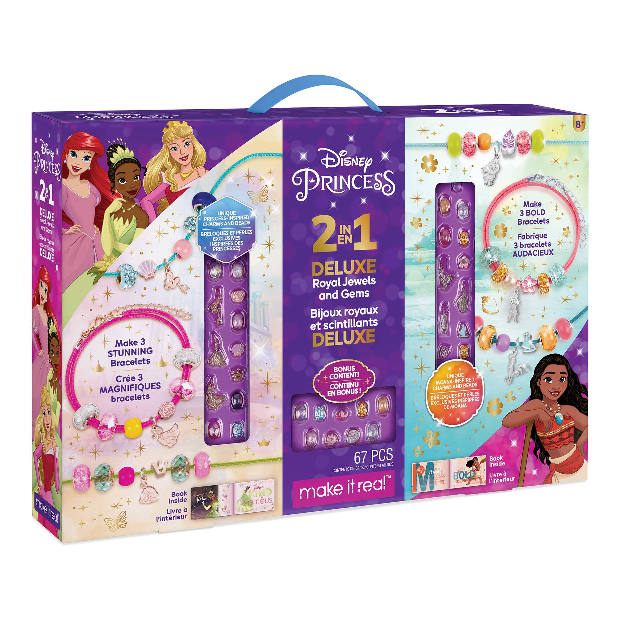 2 in 1 Disney Princess and MoanaRoyal Jewels and Gems