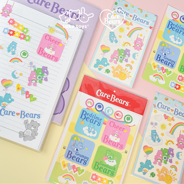 Care Bears Cute&Cuddly-A6 Sticker สติ้กเกอร์ Rouitine Bears