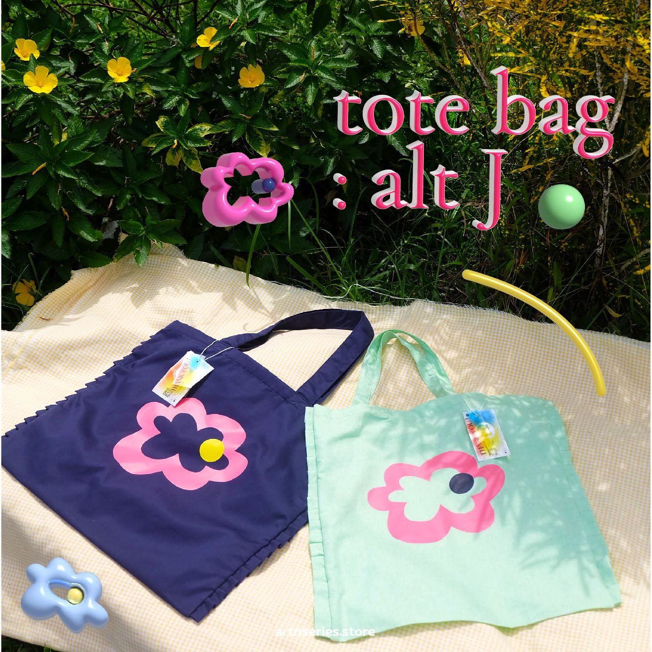 tote bag - alt J (flower.me- no.1)
