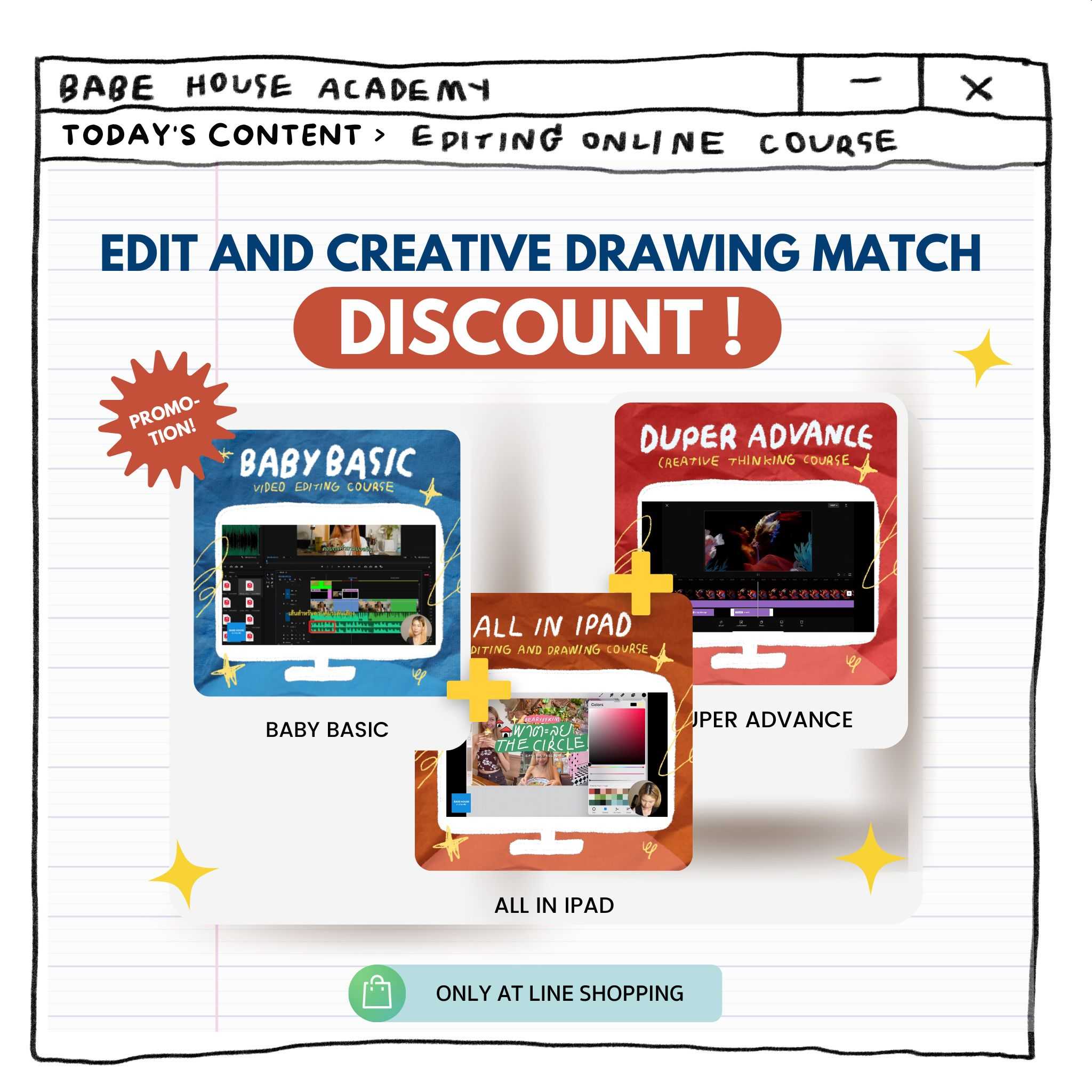 ALL IN IPAD & BABY BASIC & DUPER ADVANCE COURSE