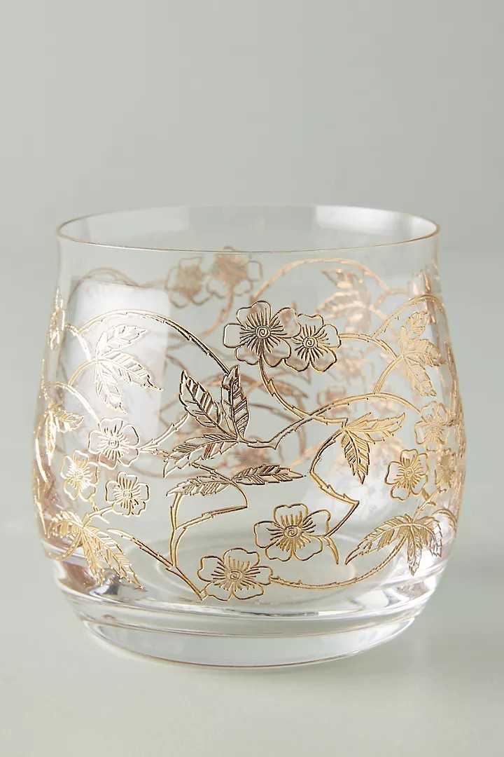 (พร้อมส่ง) Fiorella Stemless Wine Glass // แก้วน้ำ Anthropologie