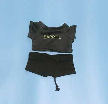 พร้อมส่ง ชุด barrel 20 cm  เสื้อ+กางเกง ชุดเป็นผ้าลื่น ยืดได้