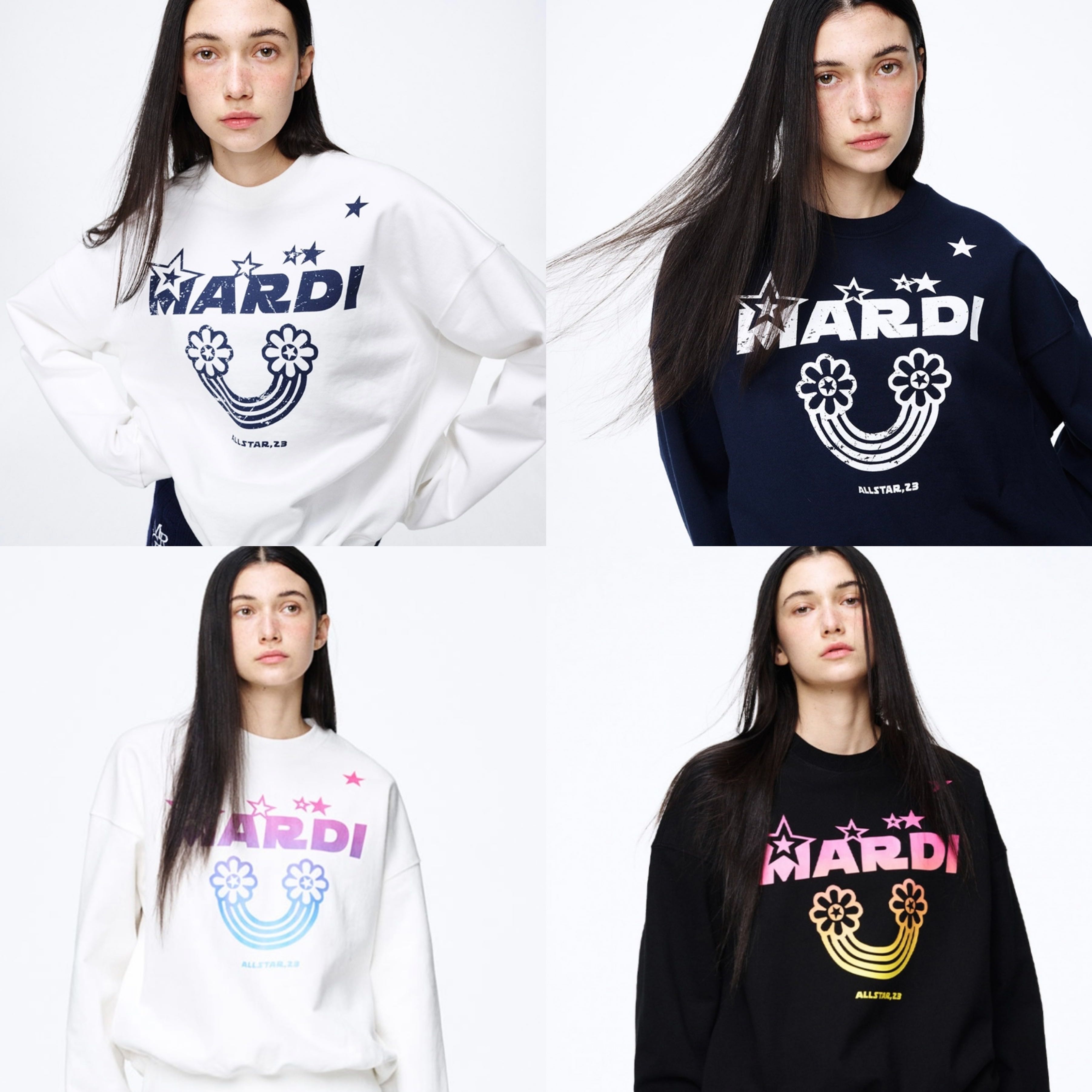 พรีออเดอร์ Mardi sweatshirt rainbow crack