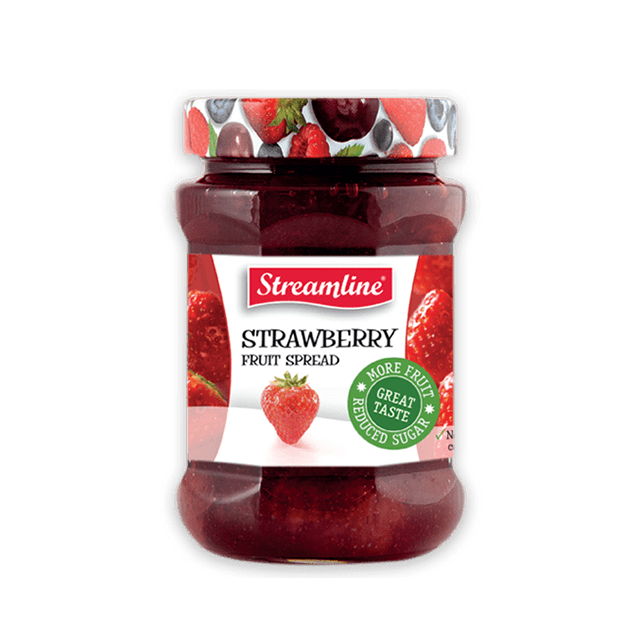 Streamline Strawberry Reduced Sugar Jam 340 g