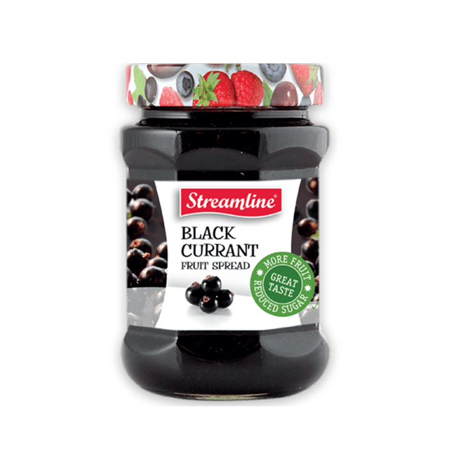 Streamline Black Currant Reduced Sugar Jam 340 g