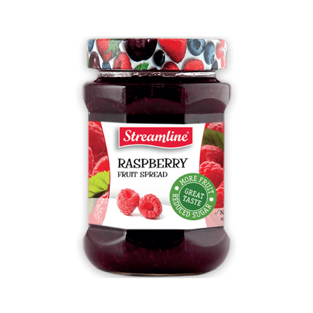 Streamline Rasberry Reduced Sugar Jam 340 g