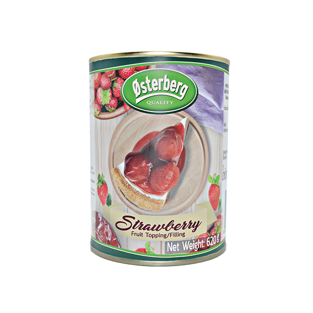 Osterberg Canned Strawberry Fruit Topping & Filling 35% 620 g