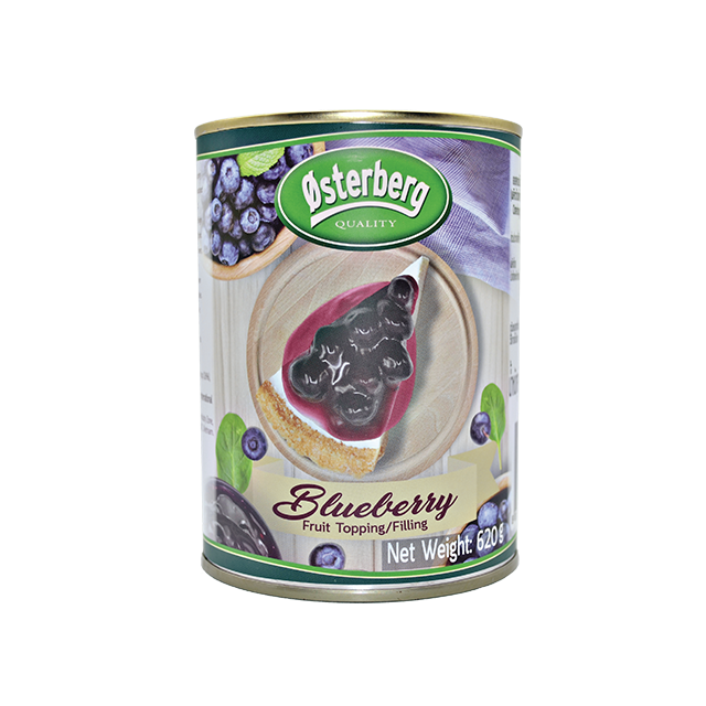 Osterberg Canned Blueberry Fruit Topping & Filling 30% 620 g