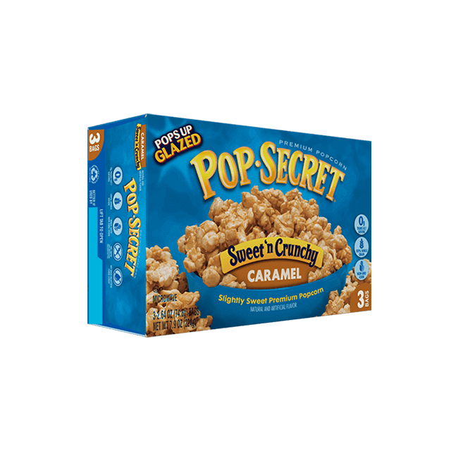 Pop-Secret Microwave Popcorn – Caramel บรรจุ 3 ซอง
