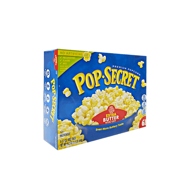 Pop Secret Microwave Popcorn – Extra Butter บรรจุ 6 ซอง