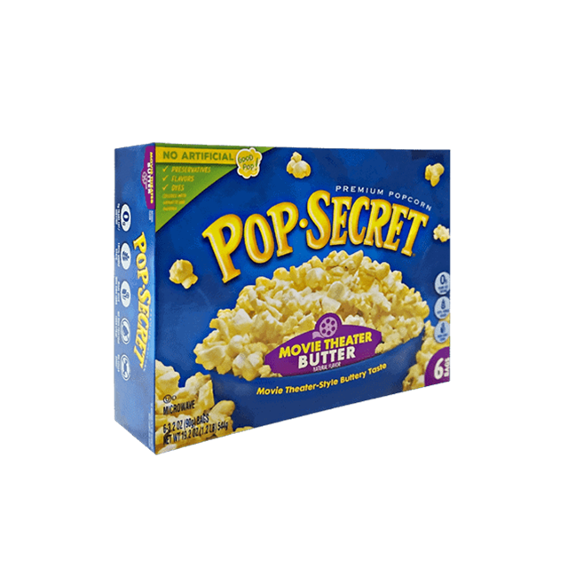 Pop Secret Microwave Popcorn – Movie Theater Butter บรรจุ 6 ซอง