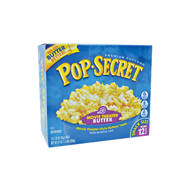 Pop-Secret Microwave Popcorn – Movie Theater บรรจุ 12 ซอง