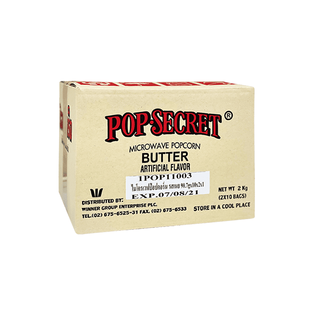 POP-SECRET ไมโครเวฟป๊อปคอร์น รสเนย บรรจุ 20 ซอง