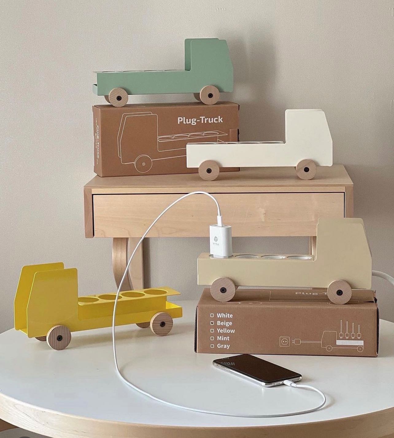 [พร้อมส่ง] Plug Truck  กล่องซ่อนปลั๊ก ที่ใส่ปลั๊กไฟ สินค้านำเข้าจากเกาหลี