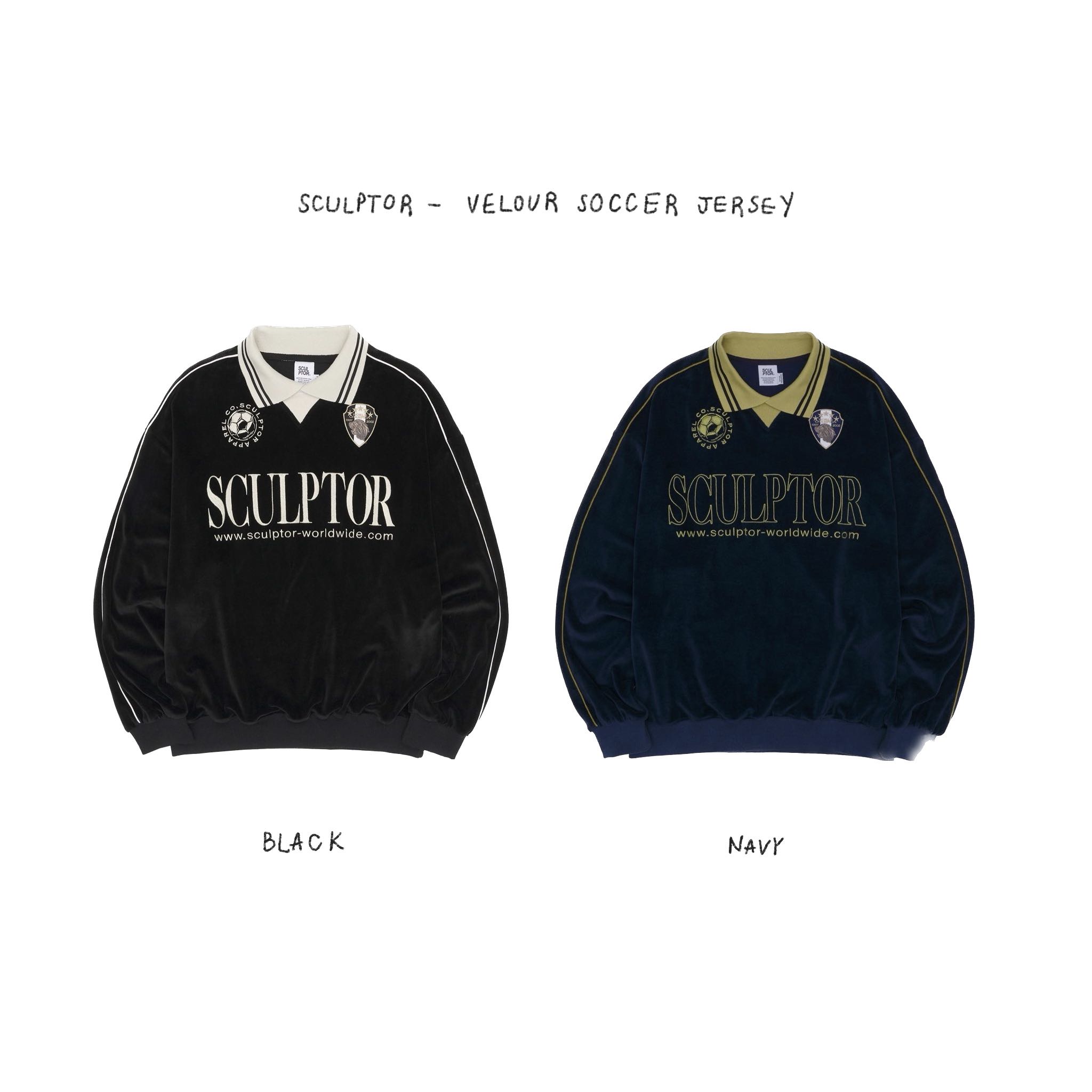 (PRE,รวมส่ง) VELOUR SOCCER JERSEY /SCULPTOR 