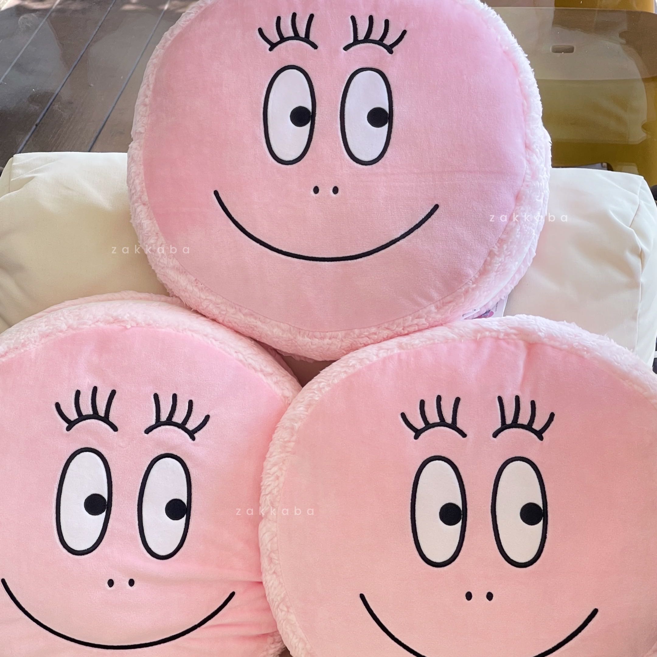 Barbapapapa Macaron Cushion 40cm. / หมอนอิงบาบ้าปาป้า_หน้ากลม