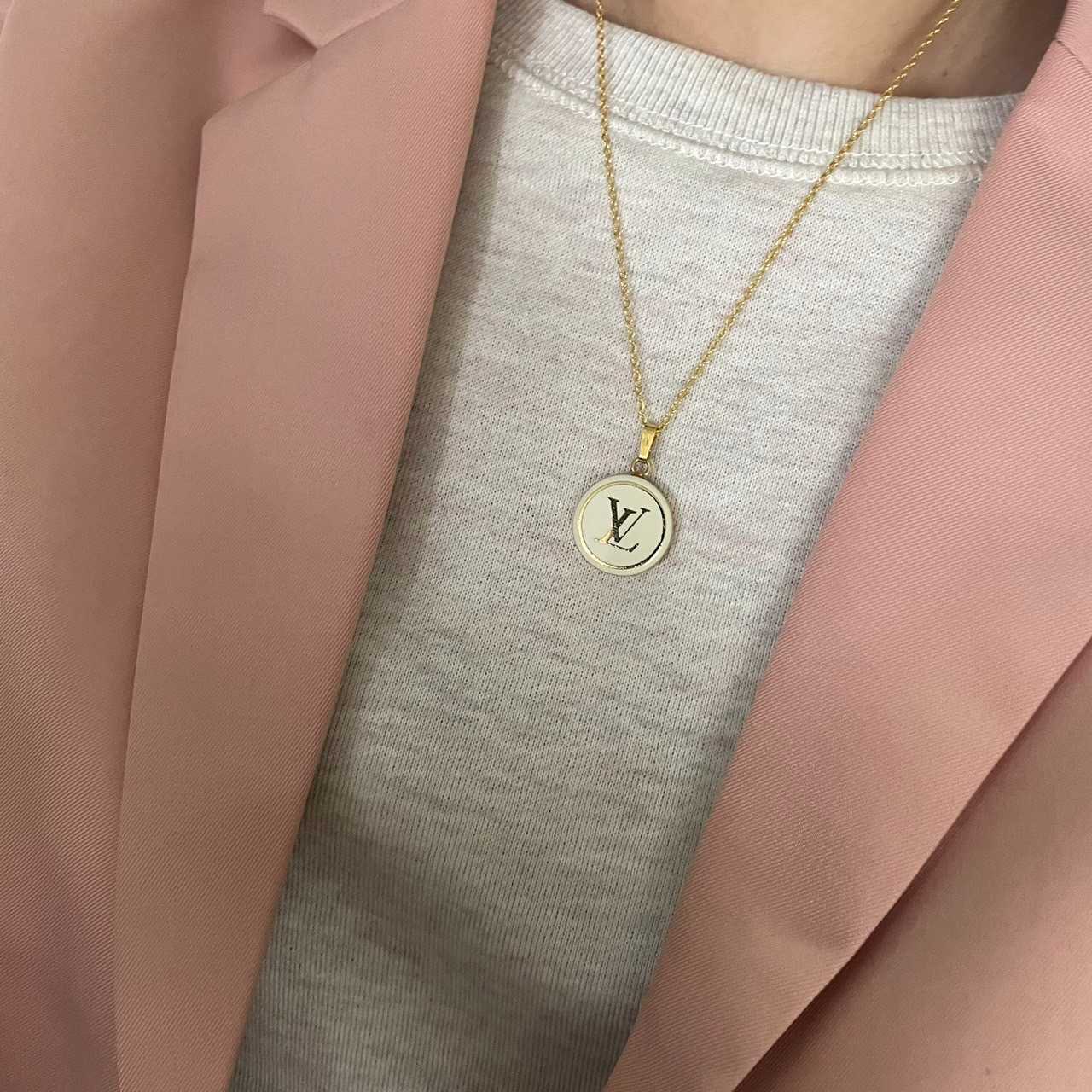Louis vuitton necklace repurposed