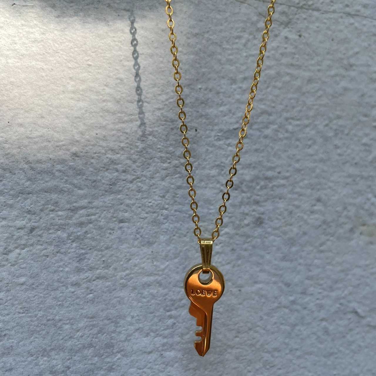 Loewe key necklace repurposed