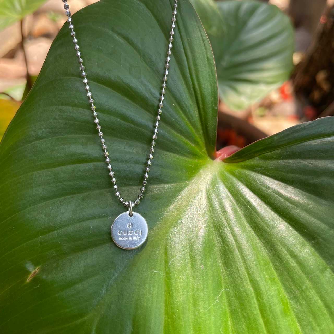 Gucci circle necklace repurposed