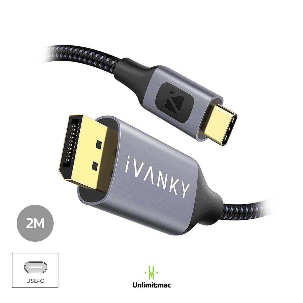 IVANKY USB-C to DisplayPort Cable [ 4K 60Hz ] 2M