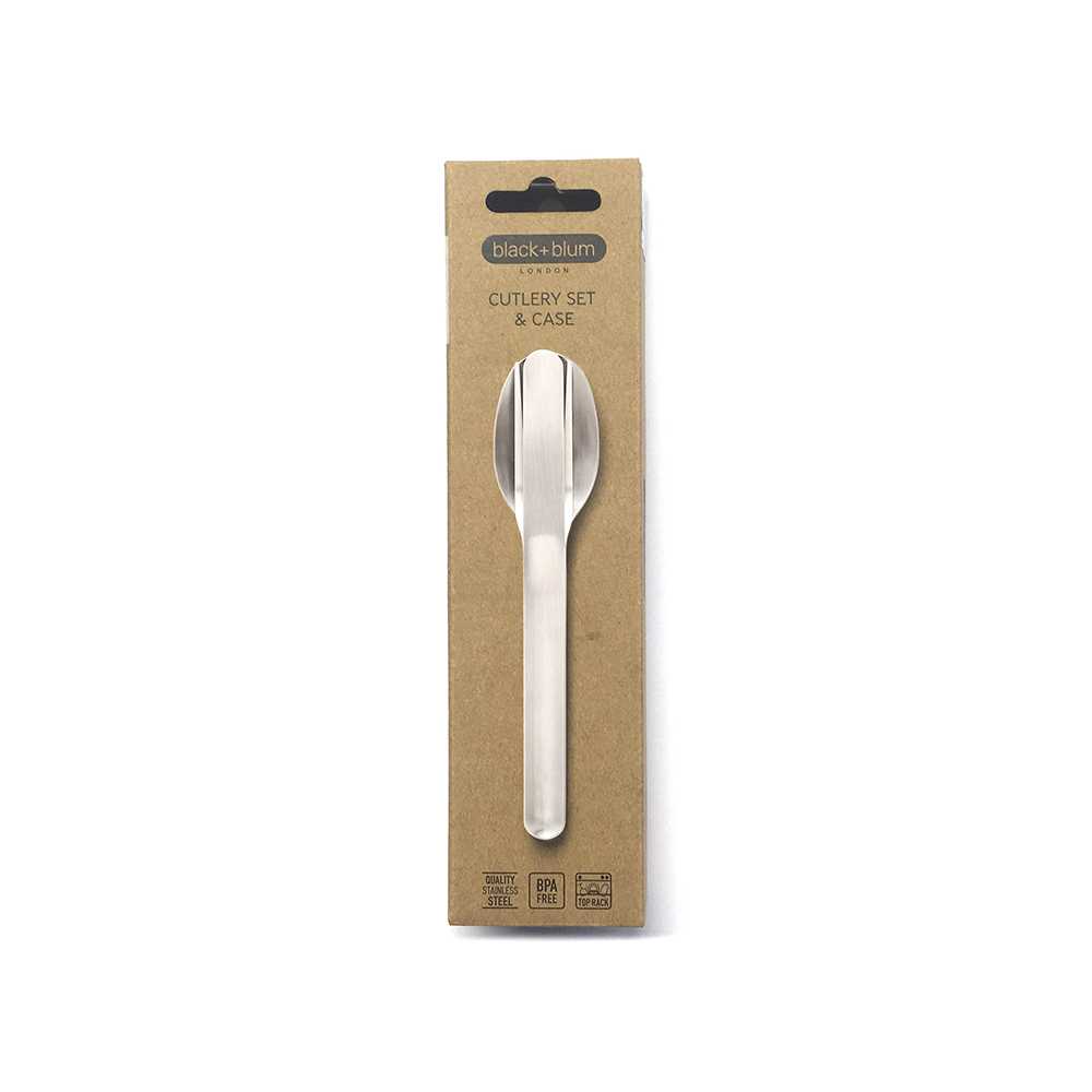 BLACK + BLUM ช้อนส้อมและมีด รุ่น CUTLERY SET + CASE STEEL