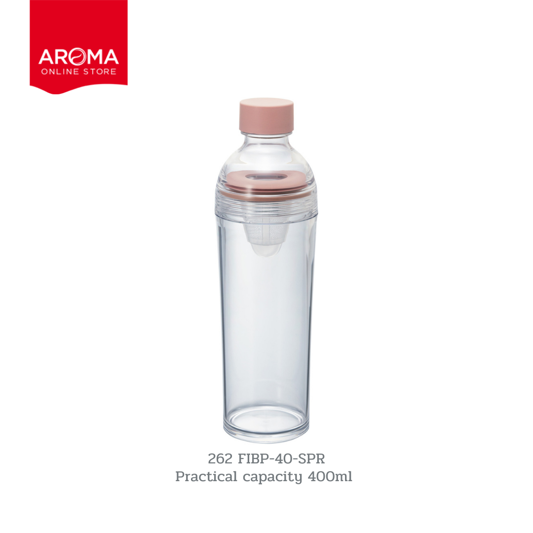 HARIO(262) Filter-In Bottle Portable 400 Ml. Smokey Pink / FIBP-40-SPR