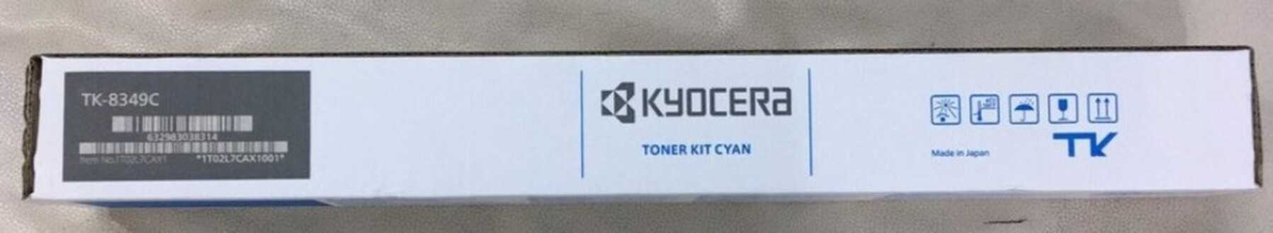 Kyocera Toner TK-8349(C) สีฟ้า ของแท้ ผงหมึกเครื่องถ่ายเคียวเซร่า รุ่น Taskalfa 2552ci ,2553ci