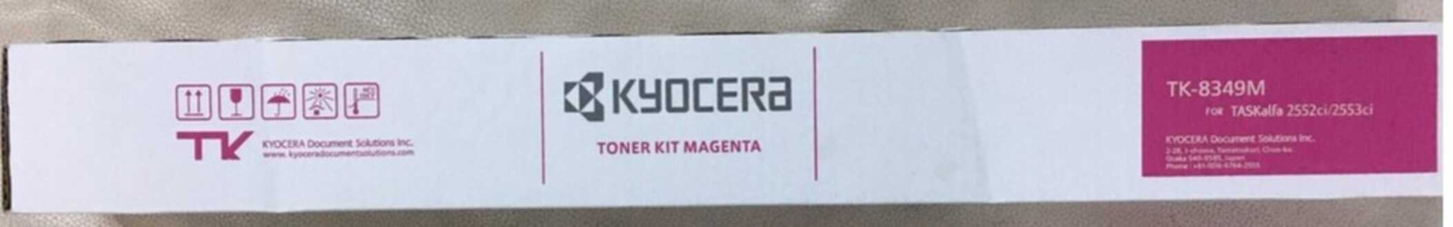 Kyocera Toner TK-8349(M) สีชมพู ของแท้ ผงหมึกเครื่องถ่ายเคียวเซร่า รุ่น Taskalfa 2552ci ,2553ci